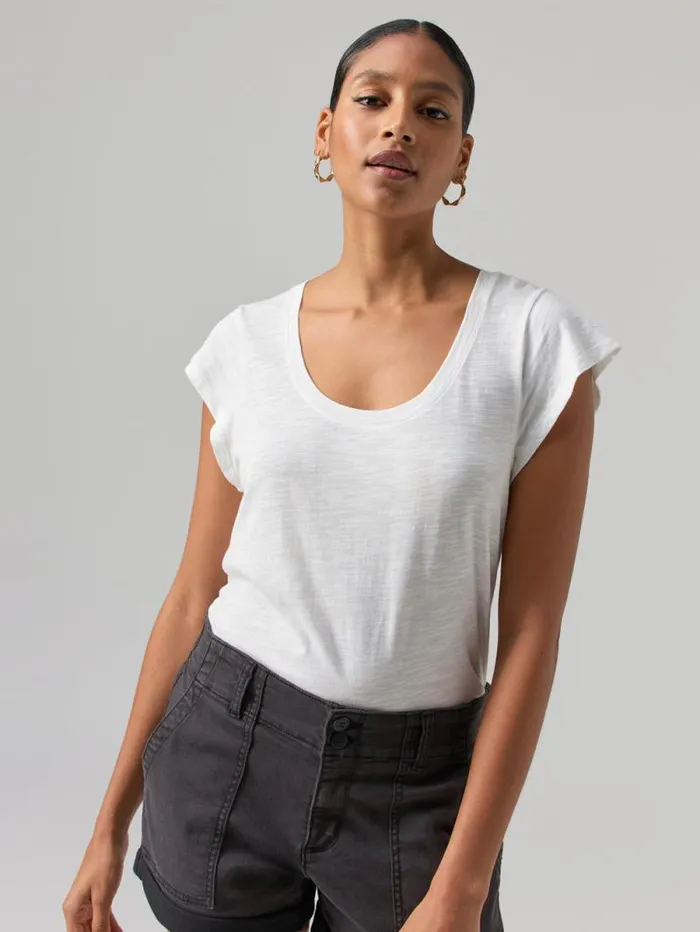 Women West Side Tee White Sanctuary Clothing Tees and Tops
