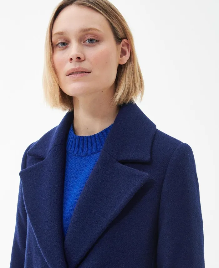 Women Wool Jackets Barbour Angelina Wool Jacket Azure Bluedark Navy Women Wool Jackets Barbour Angelina Wool Jacket Azure Bluedark Navy