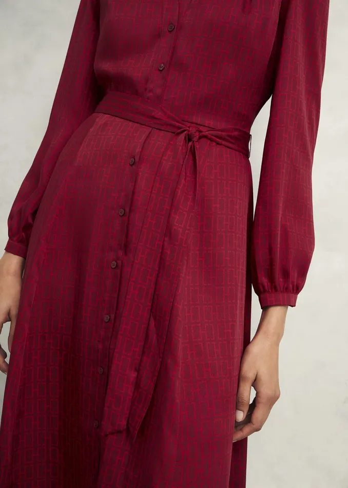 Women Yvonne Shirt Dress Red Multi Hobbs Dresses and Jumpsuits