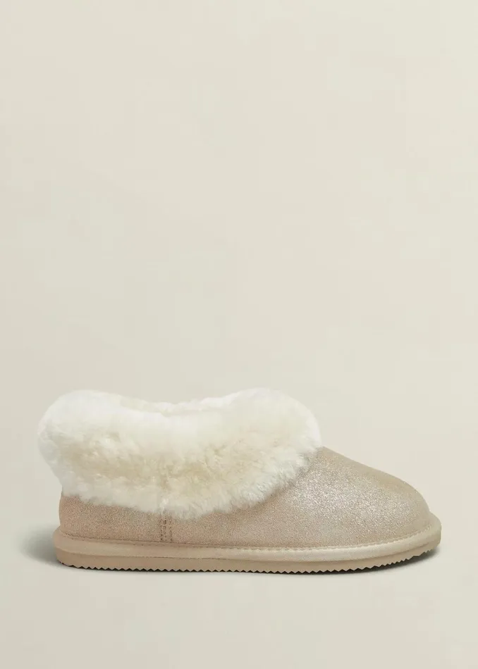 Women Zora Slippers Pale Gold Hobbs Flats