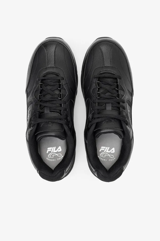Work Shoes Men Fila Memory Workshift 2 Slip Resistant Composite Toe Shoe 001 Black Black Black