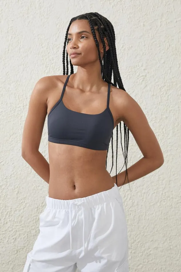 Workout Yoga Crop Element Blue Women Cotton On Tops