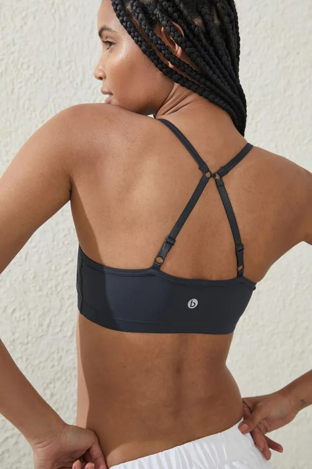 Workout Yoga Crop Element Blue Women Cotton On Tops Workout Yoga Crop Element Blue Women Cotton On Tops