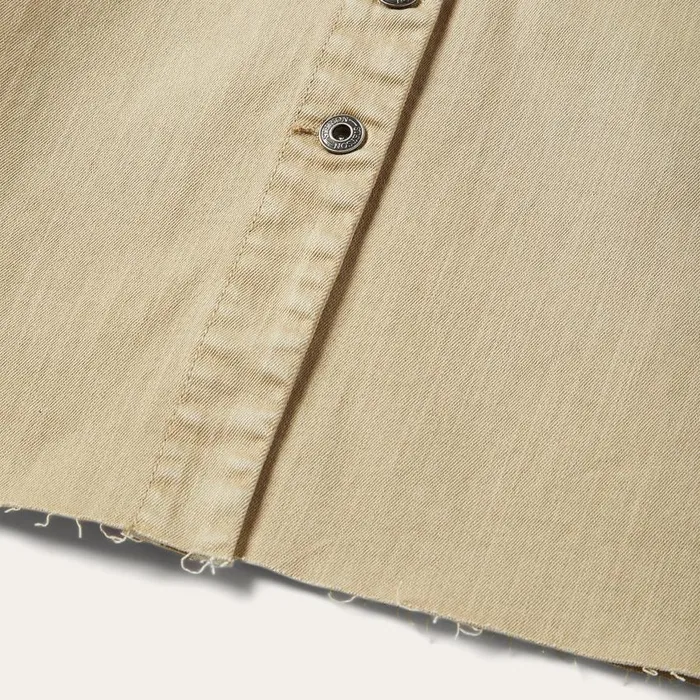 Workwear Inspired Shirt Dress Tan Women Stetson Mini