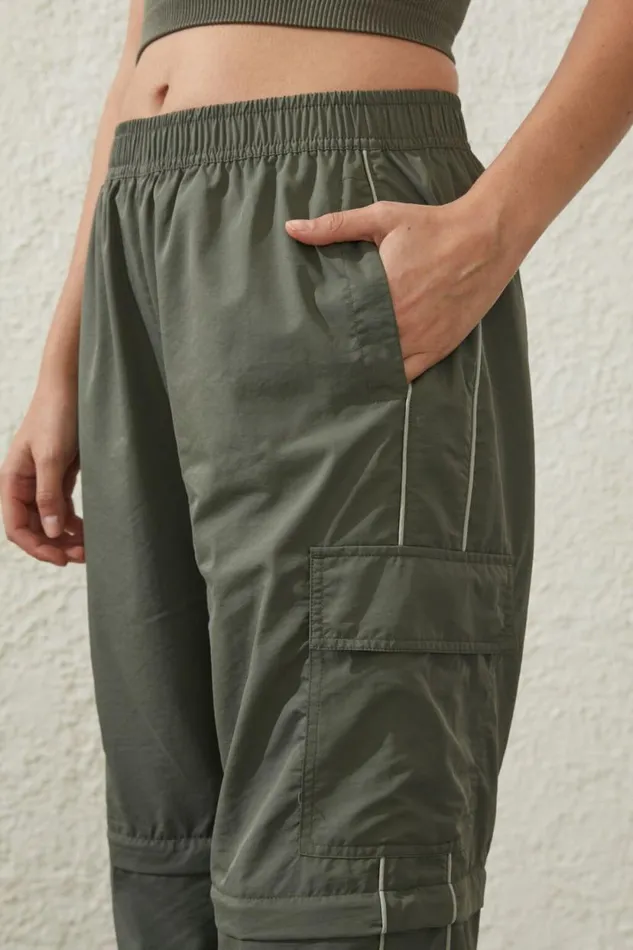 Woven Zip Off Cargo Pant Sweet Green Women Cotton On Pants