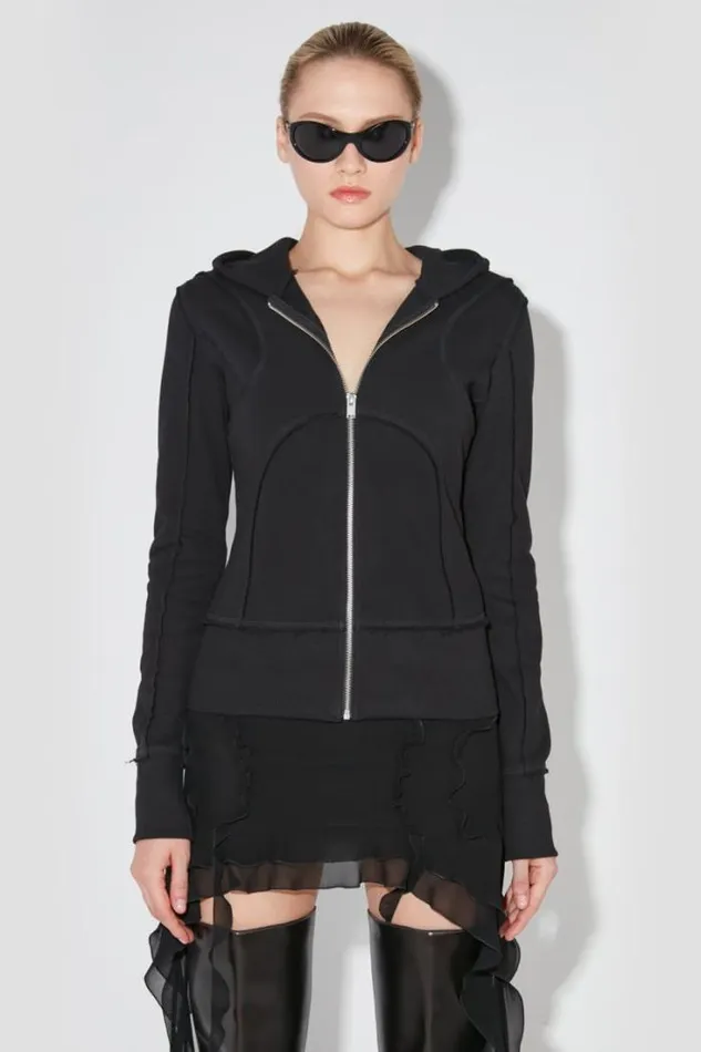 X Hoodie Zipped Black Women MISBHV Hoodies and Sweats