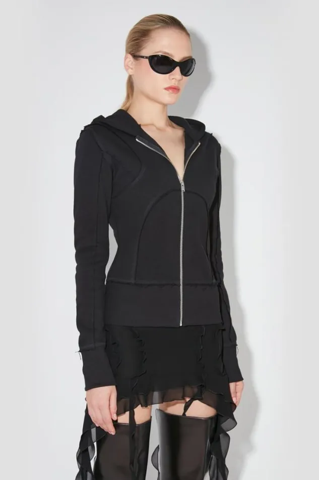 X Hoodie Zipped Black Women MISBHV Hoodies and Sweats