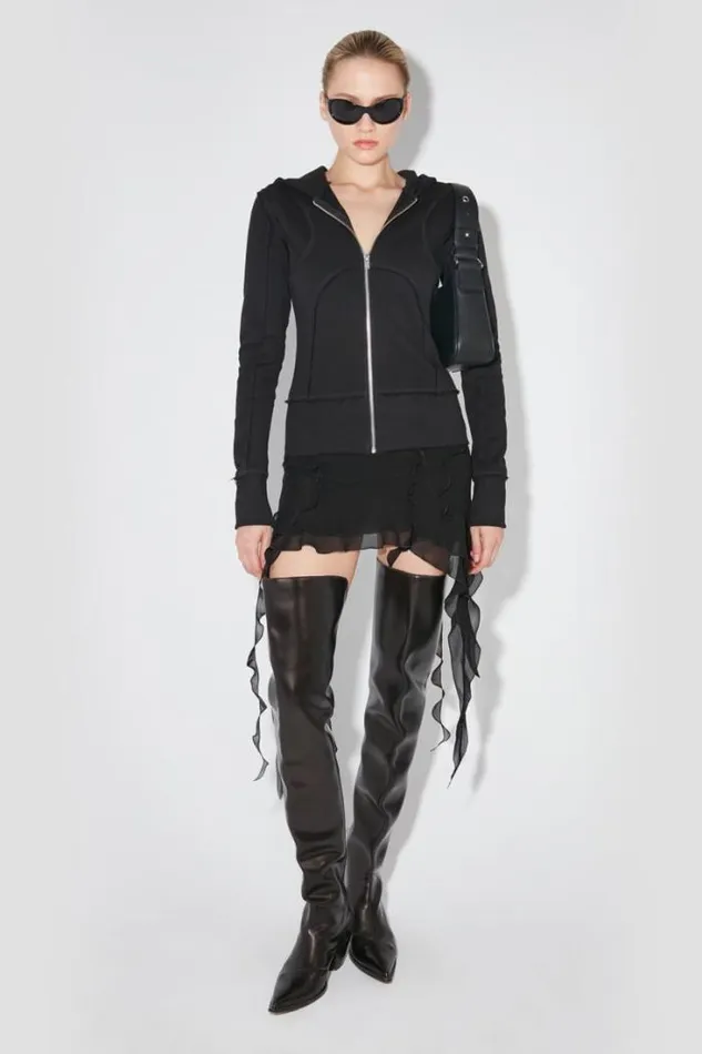 X Hoodie Zipped Black Women MISBHV Hoodies and Sweats